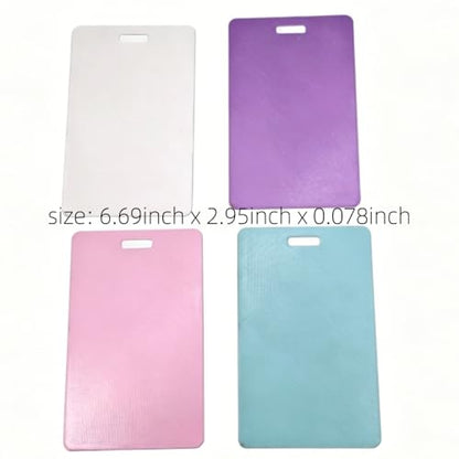 4Pcs Erasable Badge Note, Memo Whiteboard Wallet, Reusable Silicone Erasable Notepad Badge Set, Mini Whiteboard Clipboard for Nurses Doctors Teachers Caregivers