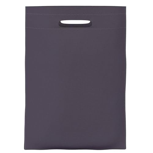 PERFECT TOTE 12-Pack Premium Quality Reusable Shopping Bags Foldable Length 10" X Height 14" | Non-Woven Fabric Garment Bags | Goodie Treat Bag with Die Cut Handle for Shopping Wedding Party