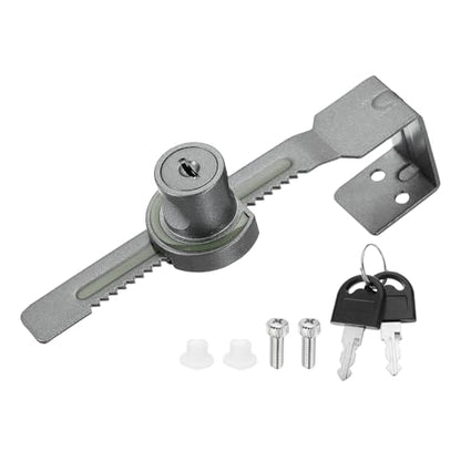 1.3" Luminous Sliding Glass Door Ratchet Lock Fit 0.79-1.18" Grey - color: Gray, size: 1.3"