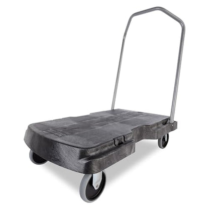 Rubbermaid Commercial Products Triple Trolley Folding Handle Dolly/Cart/Platform Truck with wheels, 500 lbs Capacity, for Moving/Warehouse/Office - style: 500 lb. Capacity, 5" Casters