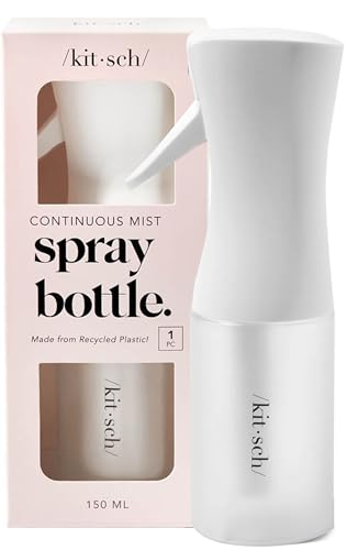 Kitsch Continuous Spray Bottle for Hair – White, 150ml - color: White