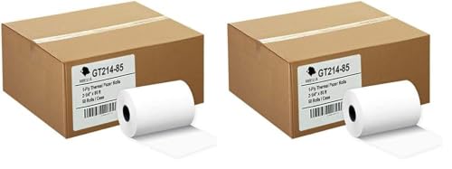 (50) Gorilla Supply 2 1/4 x 85 Thermal Paper Receipt Rolls Clover Mini Verifone VX510 VX570 FD50 T4220, 2.25 x 85 ft, POS/Cash Register Paper, BPA Free, 50 Rolls (Pack of 2) - size: 2 1/4" X 85' (Pack of 2)