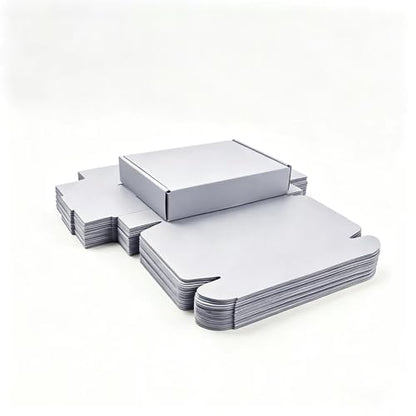 KAXILU Grey Cardboard Boxes Shipping Packaging Boxs 20pcs Shipping Boxs Suitable E-Commerce Packaging Small L8xW5.5xH1.5 inch - color: Grey-2, size: Small-L8xW5.5xH1.5 inch