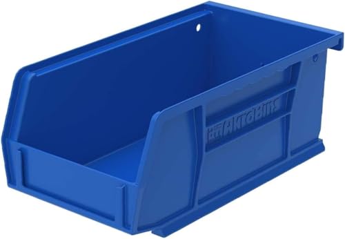 Akro-Mils 30220 AkroBins Plastic Storage Bins, 7"x4"x3", Blue, 24-Pack - color: Blue