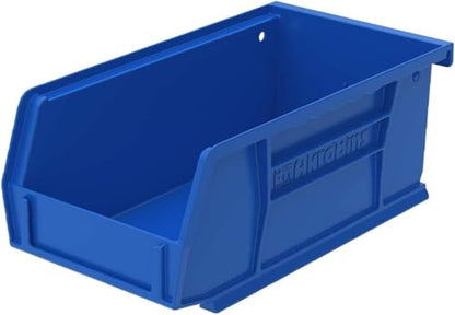 Akro-Mils 30220 AkroBins Plastic Storage Bins, 7"x4"x3", Blue, 24-Pack - color: Blue