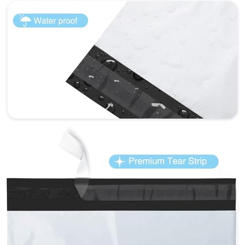 Fuxury Large Poly Mailers 24x24'' 100Pcs, Waterproof Shipping Bags White - color: White, size: 24x24" 100pcs