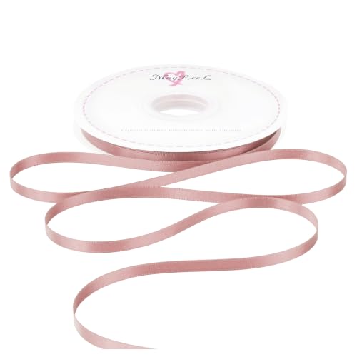 MAYREEL Dusty Rose Satin Ribbon 1/4 Inch Double Faced 50 Yards - color: Dusty Rose, size: 1/4 Inch