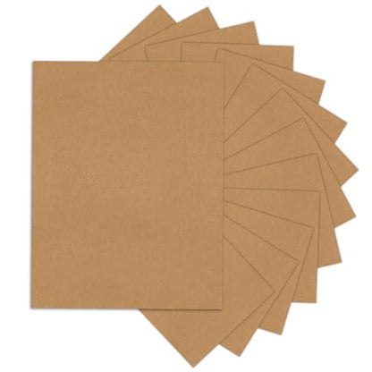Goefun 24 Sheets 80lb Kraft Brown Cardstock 8.5 x 11 - color: brown, size: 8.5x11