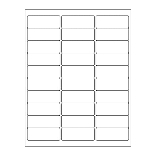 (1000 Sheets, 30000 Labels) Sticker Paper, 1" x 2 5/8" Shipping Address Labels, 30 Per Page Self Adhesive Mailing Label for Laser and Inkjet Printers - size: 1"X 2-5/8"(30UP), style: 1000 Sheets