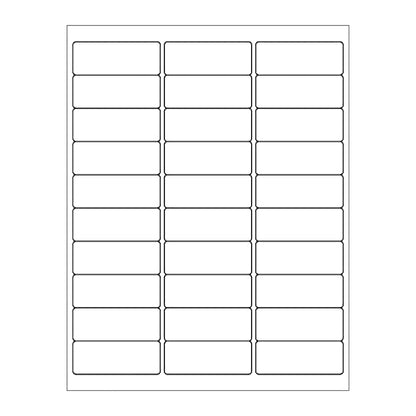 (1000 Sheets, 30000 Labels) Sticker Paper, 1" x 2 5/8" Shipping Address Labels, 30 Per Page Self Adhesive Mailing Label for Laser and Inkjet Printers - size: 1"X 2-5/8"(30UP), style: 1000 Sheets