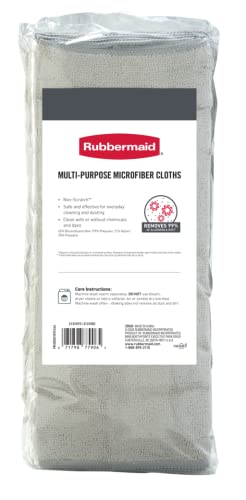 Rubbermaid Microfiber Cloth Towels 24 Pack 14"x14" Non-Scratch Reusable/Washable for Cleaning/Wiping/Polishing for Home/Kitchen/Car - size: 24-Pack