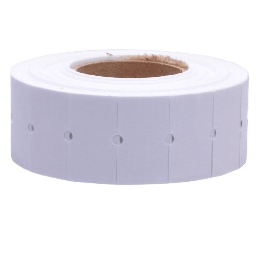 White Labels Without Tamper Proof Slits fit Avery Dennison®/ Sato® M1 "Mighty One" Price Guns 16 Pack (Free Ink roll Included)