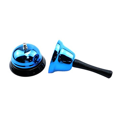 Blue Hand Bell and Call Bell for Reminder Serve Service Bell