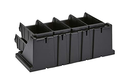 Cambro Versa Self Serve Condiment Bin - 8 Storage Bins - Ideal for Food and Coffee Condiments (Black) - color: Black, style: 8 Bins