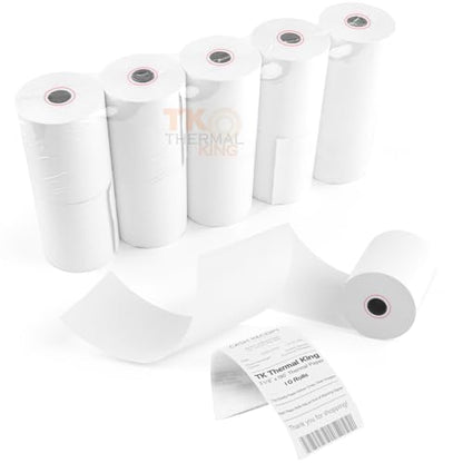 3 1/8" x 190' Credit Card Thermal Receipt Paper 10 Rolls - size: 3-1/8" x 190', style: 10 Rolls