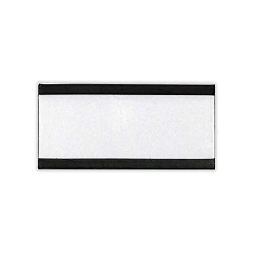SmartSign Magnetic 'C' Channel Card Holders for Metal Racks and Shelves | 1" x 2" Pack of 25 - size: 1" x 2"