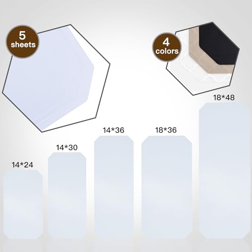 Poofzy Wire Shelf Liner 18" x 24", Set of 5 Clear - color: Clear, size: 18"x24" 5pcs