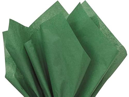 Holiday Green Tissue Paper Squares, Bulk 10 Sheets, Premium Gift Wrap and Art Supplies for Birthdays, Holidays, or Presents by Feronia packaging, Large 15 Inch x 20 Inch Made in USA - color: HolidayGreen