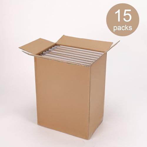 Hoikwo 15 Packs 9x9x9 Large Thin White Shipping Boxes - color: White, size: 9x9x9-15 Boxes