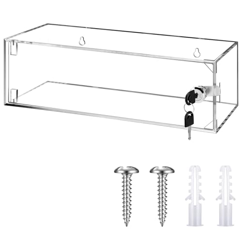 Wonderjune 1 Pcs Fridge Lock Box with Key 13 X 5.12 X 4.02 Inch - color: Clear, size: 13 x 5.12 x 4.02 Inch