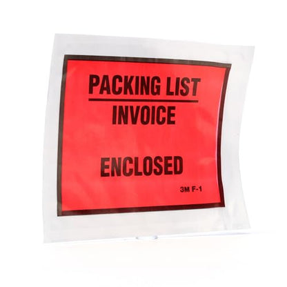 3M Full-Print Packing List Envelope, 4-1/2 in. x 5-1/2 in. (Orange) / 100 envelopes