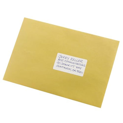 Avery® Multi-Use Permanent Labels, 1.5" x 2.75", White, Non-Printable, 76 Blank Labels Total (6117) - size: 1.5 x 2.75 Inches