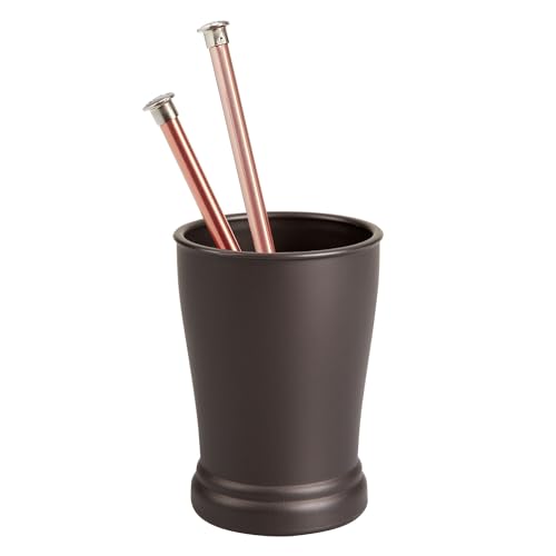 iDesign Plastic Bathroom Tumbler, Bronze, Set of 2 - style: Pack of 2