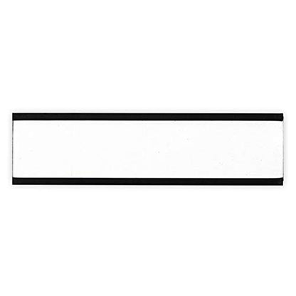 SmartSign Magnetic 'C' Channel Label Holders for Metal Racks and Shelves | 0.75" x 3" Pack of 25 - size: 0.75" x 3"
