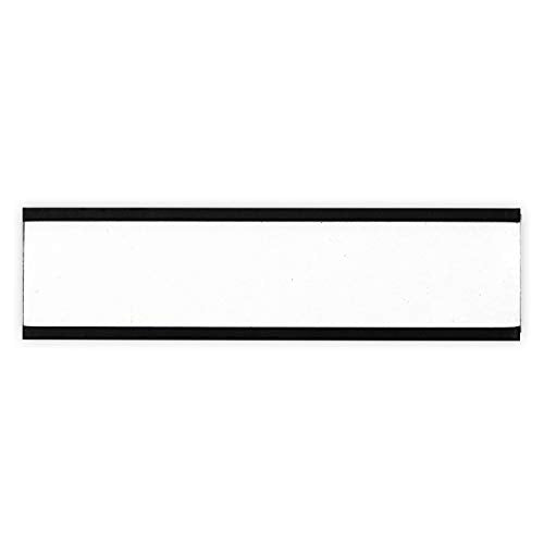 SmartSign Magnetic 'C' Channel Label Holders for Metal Racks and Shelves | 0.75" x 3" Pack of 25 - size: 0.75" x 3"