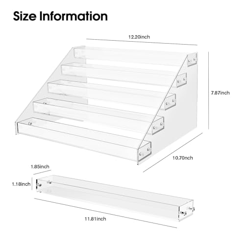 Acrylic 5-Tier Display Stand Organizer