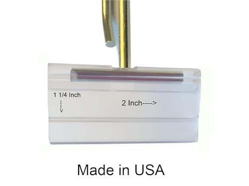 100 Pack FSAWL4 4" Flip Scan Metal Peg Board Hooks with Label Holder