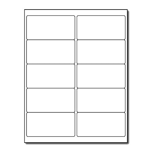 White Removable Shipping Labels 2" x 4" Mailing Stickers - 250 Labels - size: 2*4 inches