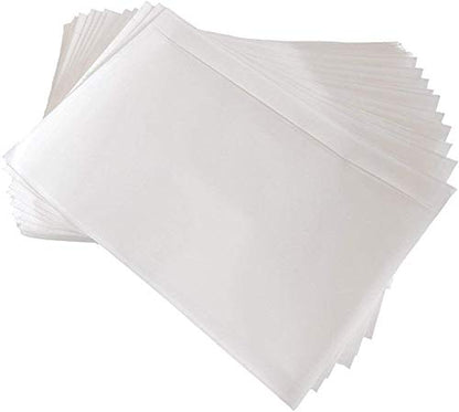 200 Pack 7.5" x 5.5" Clear Self-Adhesive Top Loading Packing List/Shipping Label Envelopes Pouches - size: 200 Pack