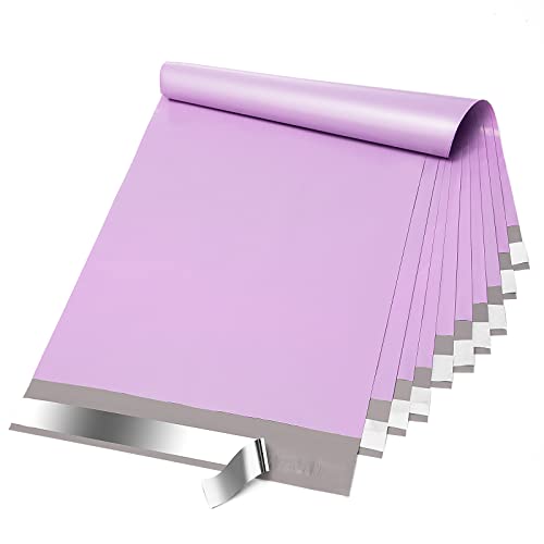 Fuxury Poly Mailers 10x13 Inch 50 Pcs,Shipping Bags for Clothing Purple - color: Light Purple, size: 10x13" 50pcs