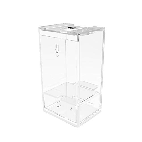 FixtureDisplays® Tabletop Wall Mounted Acrylic Hand Sanitizer Dispenser Locked Secure Enclosure 119085