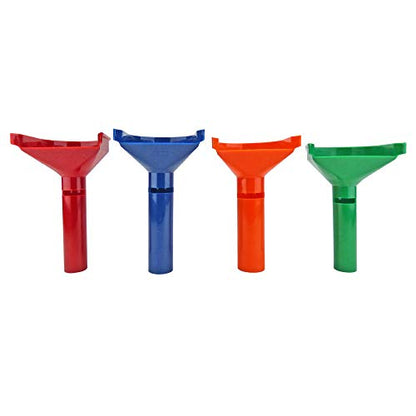 Color-Coded Coin Counting Tube for Pennies Through Quarters