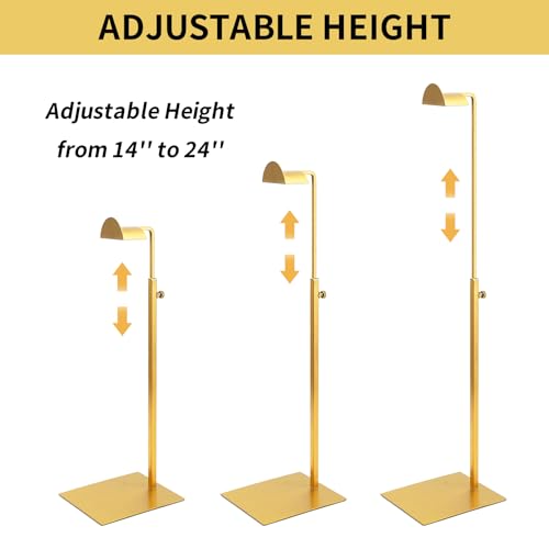 4 Pack Purse Display Stand,Gold Handbag Display Stand,Adjustable - color: Gold (Pack4)