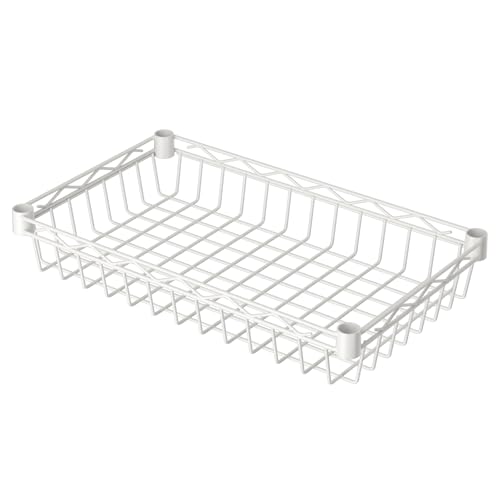 SINGAYE 6 Tier Shelf Wire Shelving Adjustable Storage Shelves Basket Rack - color: White, size: 6-Tier[17"Dx12"Wx63"H]