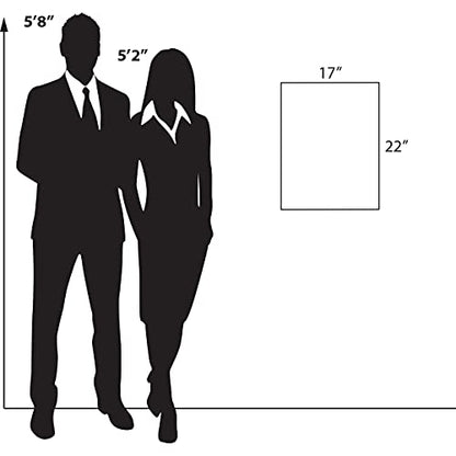 Azar Displays 122039 17-Inch W by 22-Inch H Wall Mount Acrylic Frame Pack of 10 - Clear Acrylic Wall Frame with Sticky Back - Floating Wall Sign Holder - Adhesive Office Sign - Frameless Picture Frame - size: 17 in. W x 22 in. H