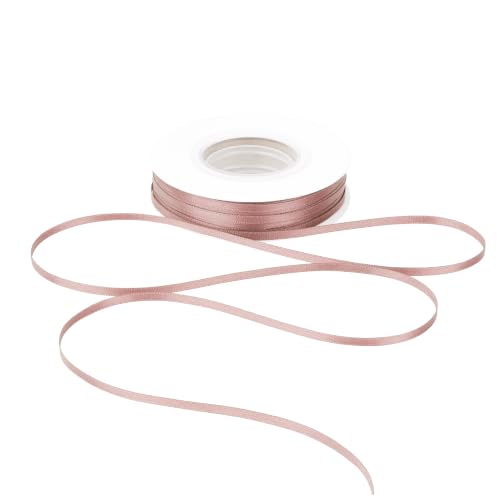 MAYREEL Dusty Rose Satin Ribbon 1/8 Inch Thin Double Faced 50 Yards - color: Dusty Rose, size: 1/8 Inch
