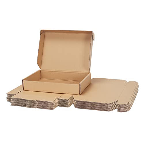 PHAREGE 25 Pack 11x8x2 inch Cardboard Shipping Boxes, Brown Mailing Box - color: Brown, size: 11x8x2 inch 25 Pack
