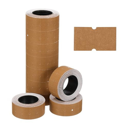 PATIKIL Pricing Labels Price Gun Labels Self-Adhesive 10 Rolls 5000pcs - color: Coffee