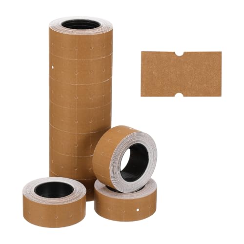 PATIKIL Pricing Labels Price Gun Labels Self-Adhesive 10 Rolls 5000pcs - color: Coffee