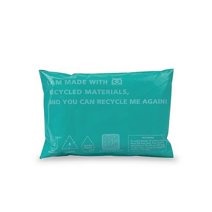 Owlpack Eco Friendly 2 MIL Teal Recycled Mailers (5" x 7", pack of 1000) - color: Teal, size: 5x7" (1000 pcs)
