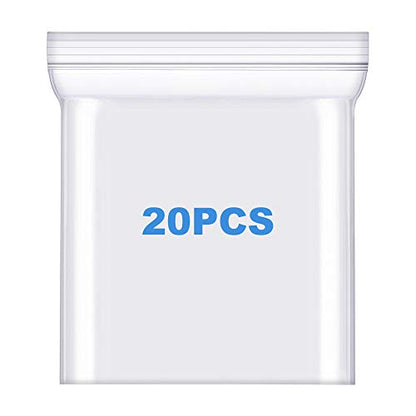 18" x 21" Large Thick 4 Mil Clear Zip Storage Bags Heavy-Duty Plastic Reclosable Zip Seal Poly Lock Bag Durable Zipper Bags - color: Transparent, size: 18" x 21"