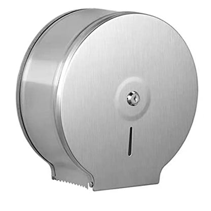 Commercial Jumbo Toilet Paper Dispenser, Wall Mount Stainless Steel 10 Inch Roll Toilet Paper Holder, Brushed Touchless Toilet Tissue Dispenser