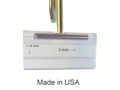 10 FSAWL6 6" Flip Scan Metal Peg Board Hooks W/Label Holder