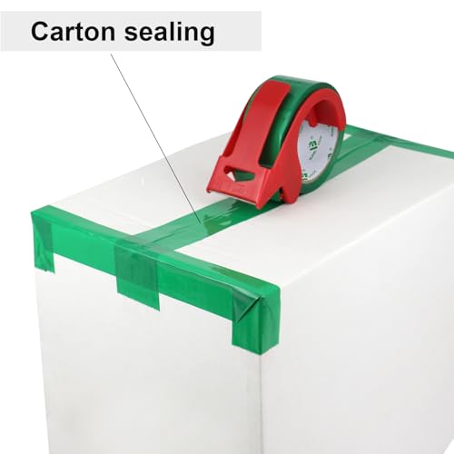 BOMEI PACK Green Packing Tape, 1.88 inches Wide,55yds Length per roll, 3 Rolls Heavy Duty Packaging Tape for Shipping Packaging Moving Sealing, 2.5Mil Thick Green Packing Tape - color: green