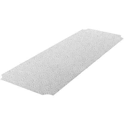 RESILIA Shelf Liner Set for Wire Shelving Units – 5 Pack, 18 Inches x 36 Inches, Clear Swirl Spiral Pattern, Anti-Slip, Heavy Duty, Made in The USA, for Kitchen, Bathroom, Garage Storage, Made in USA - size: 18" x 36" (Pack of 5)