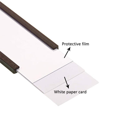 C Channel Magentic Label Holders 1x3 Inches with Paper Inserts and Clear Plastic Protectors, Pack of 30, Magnetic Data Card Holders File Cabinet Labels - size: 1"x3"-30pcs